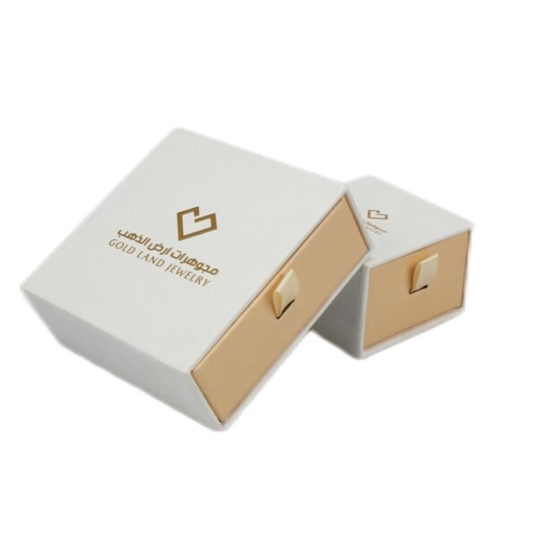 Paper Packaging Box For Jewelry Custom Logo Small Jewelry Gift Box Ring Necklace Jewelry Paper Drawer Box - Image 6