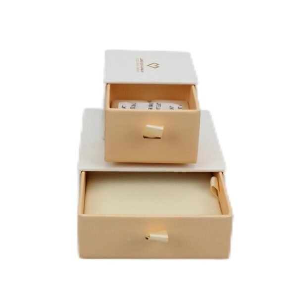 Paper Packaging Box For Jewelry Custom Logo Small Jewelry Gift Box Ring Necklace Jewelry Paper Drawer Box - Image 2